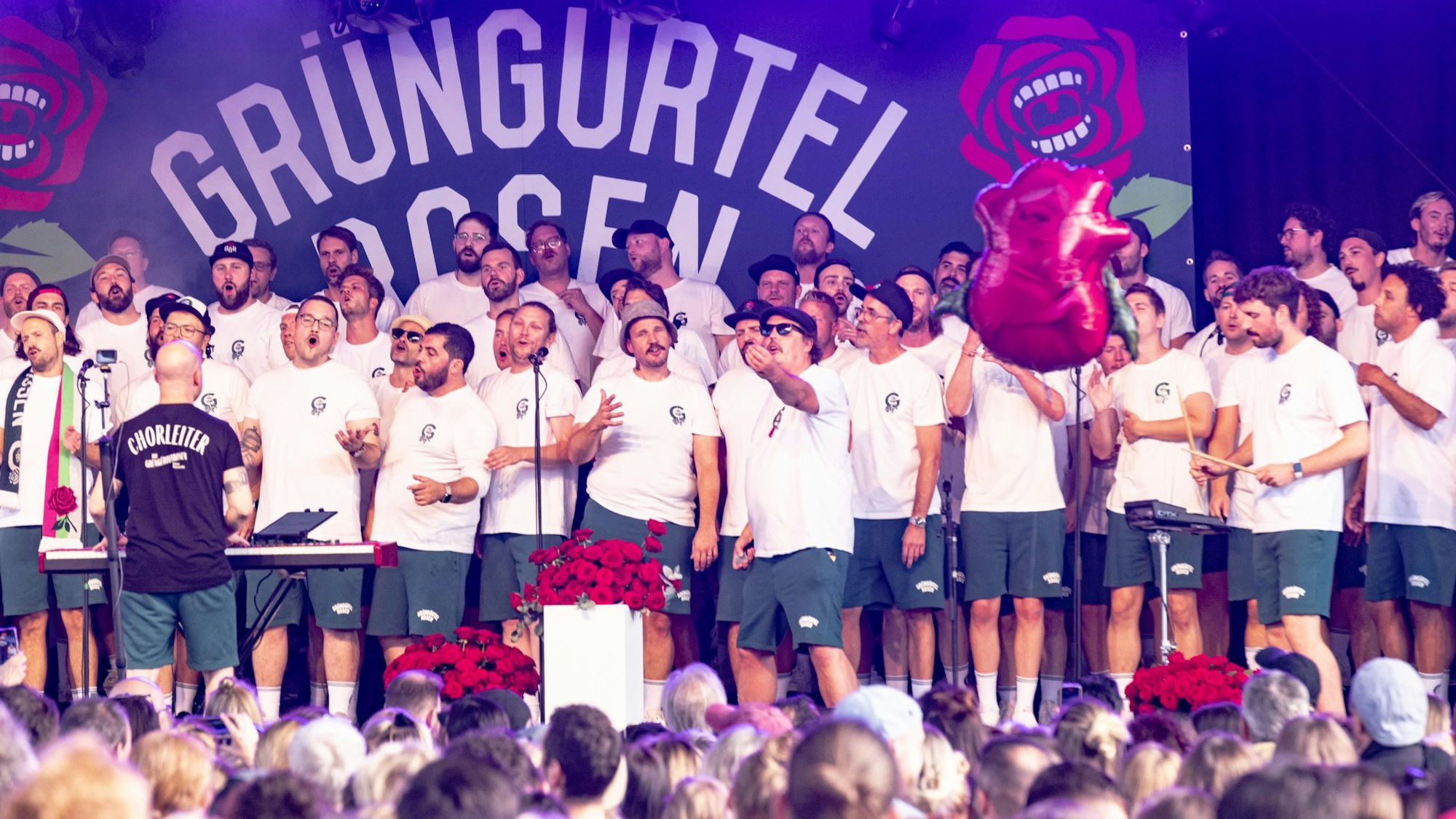 Die Grüngürtelrosen treten am Sonntag auf.