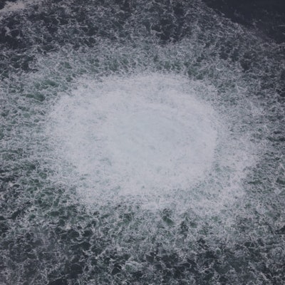 Das Nord Stream 1-Gasleck in der Ostsee, fotografiert aus einem Flugzeug der schwedischen Küstenwache. (Archiv)