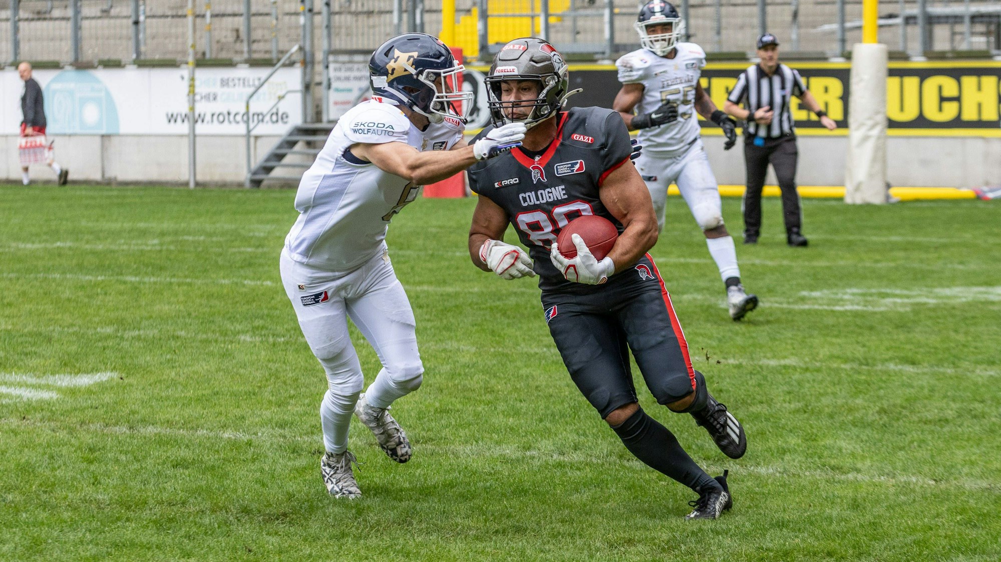 European League of Football, Cologne Centurions vs. Fehérvár Enthroners, Aachen, 2.6.2024 Daniel Luoma Cologne Centurions 89, Cologne Centurions vs. Fehérvár Enthroners am 2.6.2024, Tivoli, Aachen *** European League of Football, Cologne Centurions vs Fehérvár Enthroners, Aachen, 2 6 2024 Daniel Luoma Cologne Centurions 89 , Cologne Centurions vs Fehérvár Enthroners on 2 6 2024, Tivoli, Aachen Copyright: xBEAUTIFULxSPORTS/MarcxJungex
