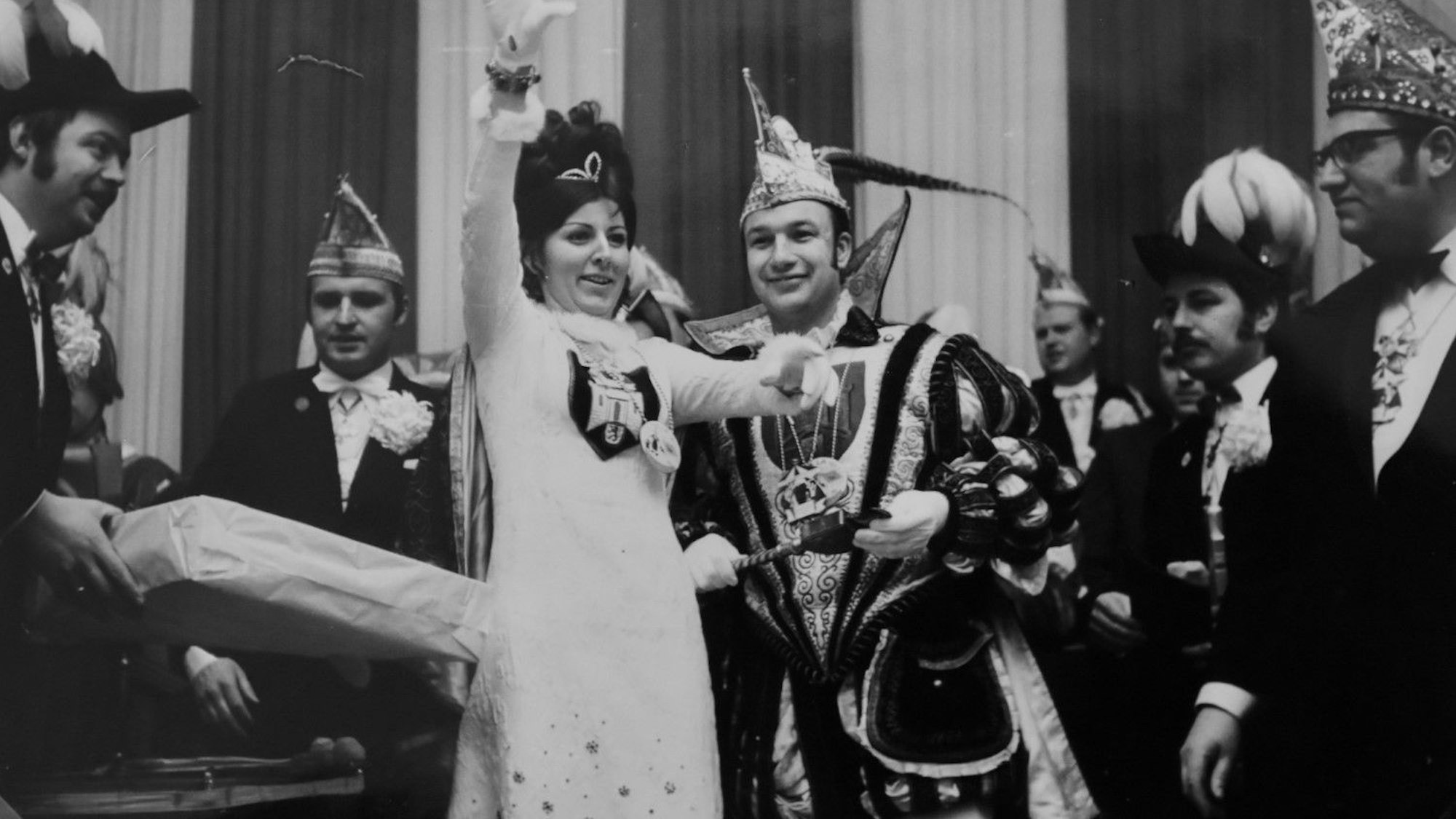 Annemarie und Franz Schenkelberg aus Hennef als Prinzenpaar 1971.