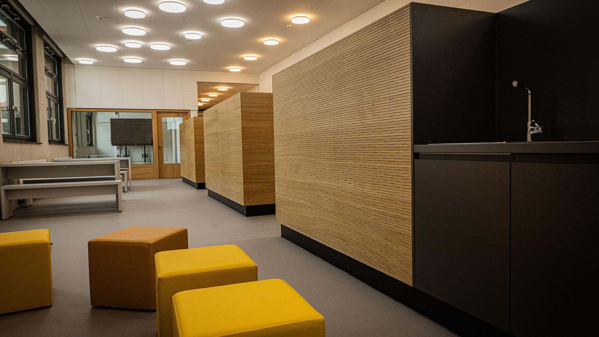 Lernatelier im neuen Oberstufenbau.