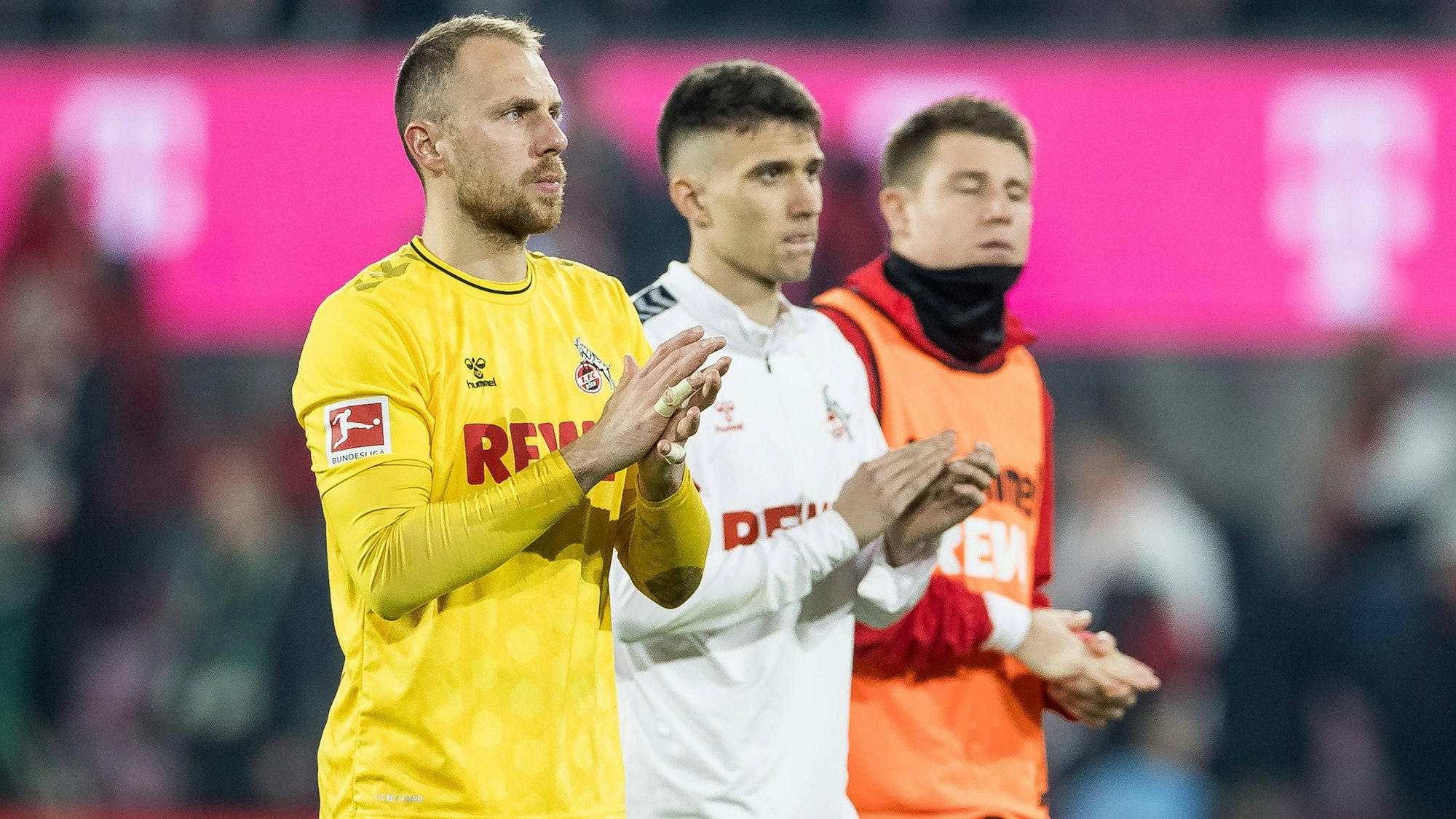 Könnten den 1. FC Köln noch verlassen: Marvin Schwäbe (links) und Dejan Ljubicic.