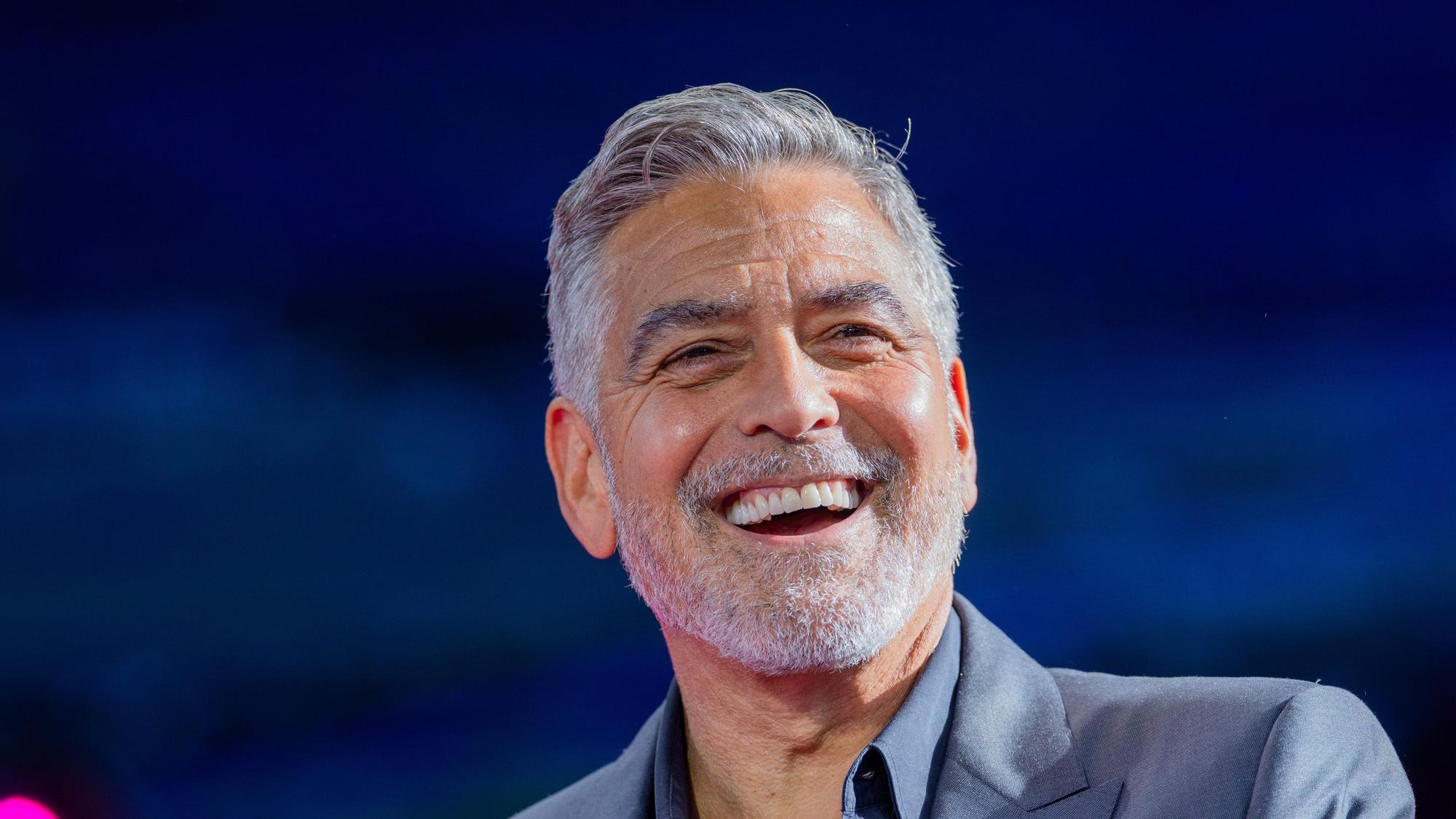 George Clooney, US-amerikanischer Schauspieler, spricht beim Internetkongress Digital X der Deutschen Telekom im Media Park.
