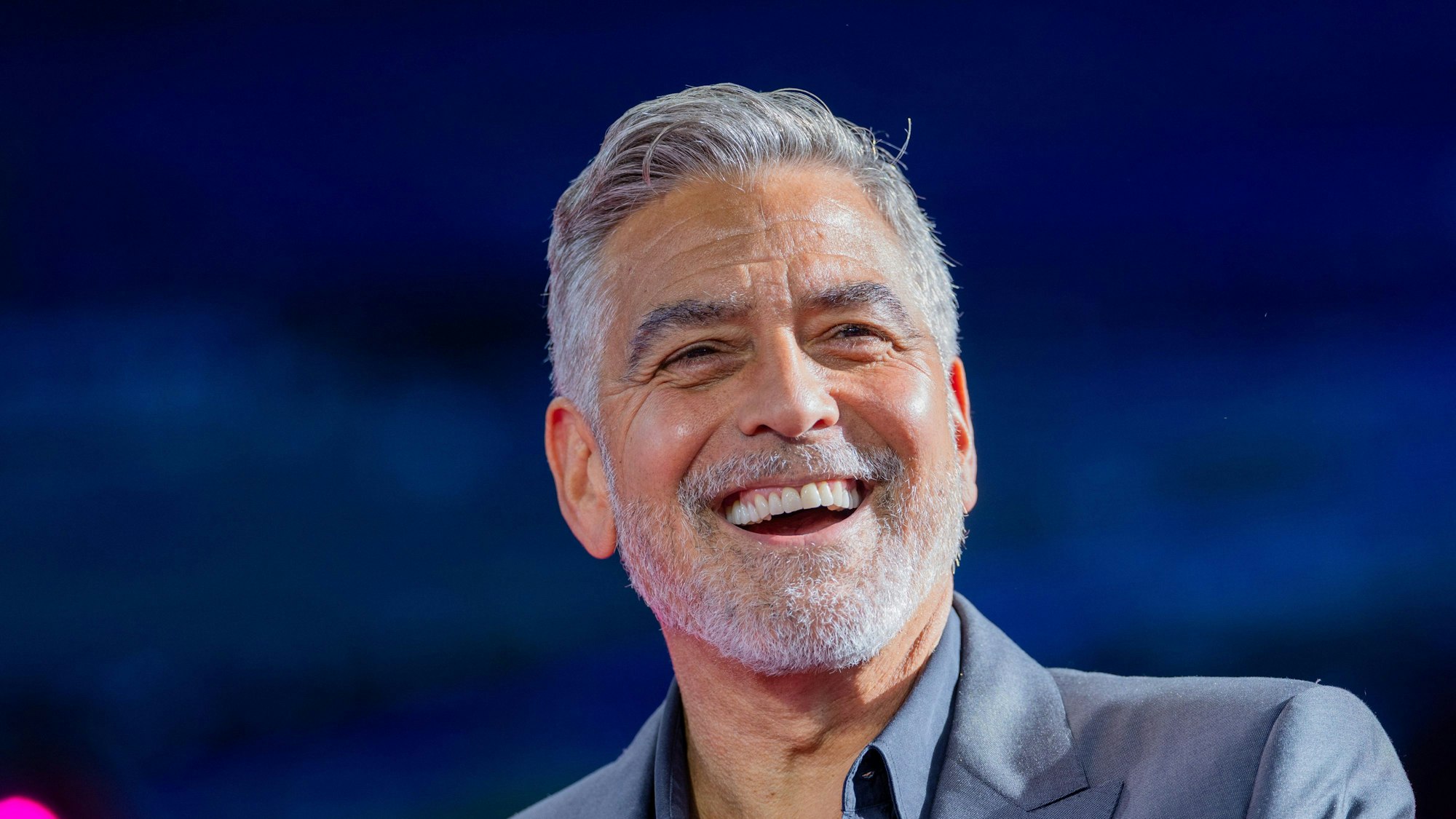 George Clooney, US-amerikanischer Schauspieler, spricht beim Internetkongress Digital X der Deutschen Telekom im Media Park.