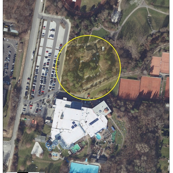 Ein Blick aus der Luft auf den Planungsbereich.