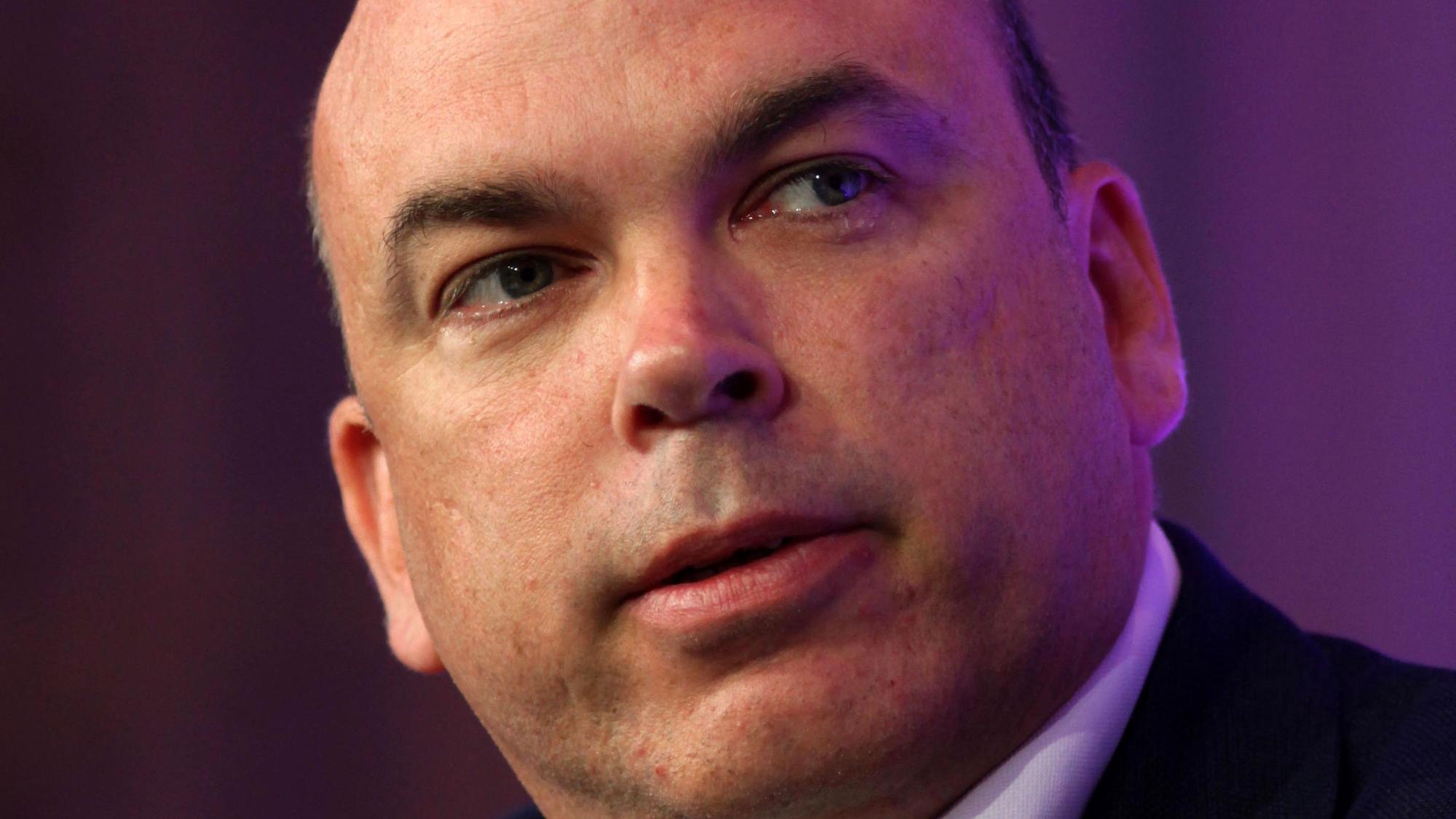 (FILES) Mike Lynch, CEO of Autonomy Group, attends The Times CEO summit at the Savoy Hotel in London, on June 21, 2011. UK businessman Mike Lynch, who was recently acquitted in the US of an $11 billion fraud, is among those missing after a superyacht sank off southern Italy, a source close to the rescue effort said on August 19, 2024. Lynch's wife was among 15 people rescued, according to the source, after the luxury yacht 'Bayesian' sank overnight amid violent winds and rains off the coast of Sicily, leaving six others missing. (Photo by BEN GURR / POOL / AFP)