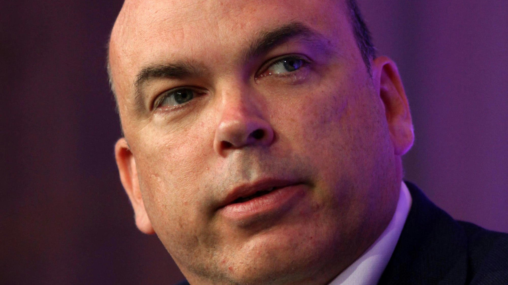 (FILES) Mike Lynch, CEO of Autonomy Group, attends The Times CEO summit at the Savoy Hotel in London, on June 21, 2011. UK businessman Mike Lynch, who was recently acquitted in the US of an $11 billion fraud, is among those missing after a superyacht sank off southern Italy, a source close to the rescue effort said on August 19, 2024. Lynch's wife was among 15 people rescued, according to the source, after the luxury yacht 'Bayesian' sank overnight amid violent winds and rains off the coast of Sicily, leaving six others missing. (Photo by BEN GURR / POOL / AFP)