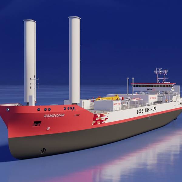 Ein Bild, wie das Schiff aussehen wird.