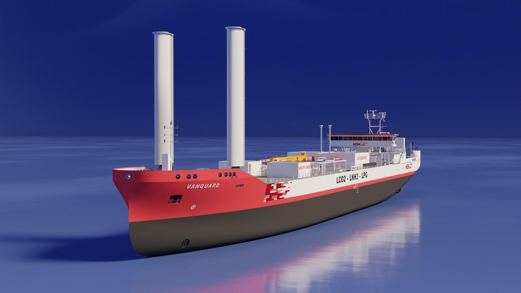 Ein Bild, wie das Schiff aussehen wird.