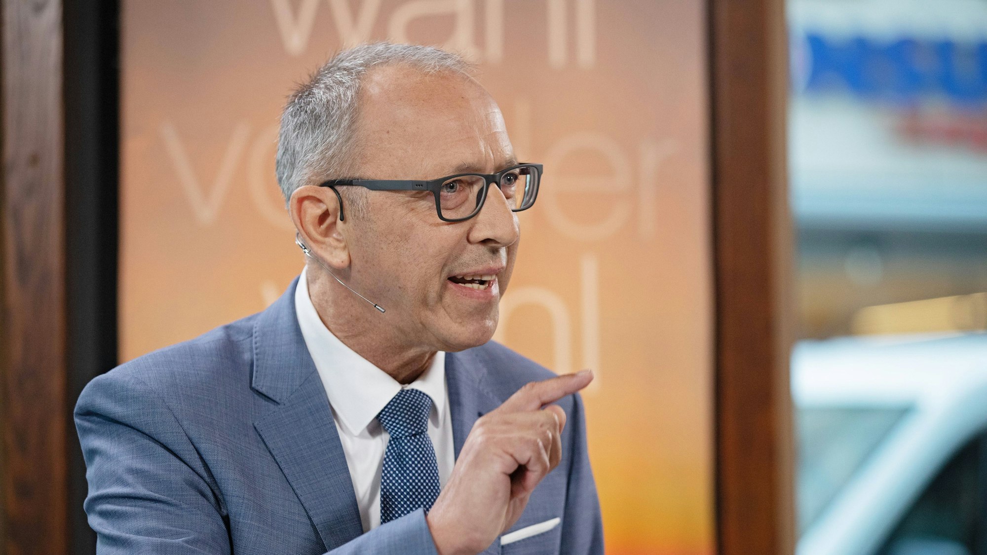 AfD-Politiker Jörg Urban am Dienstag (20. August) zu Gast beim ZDF-„Moma“ in Dresden.