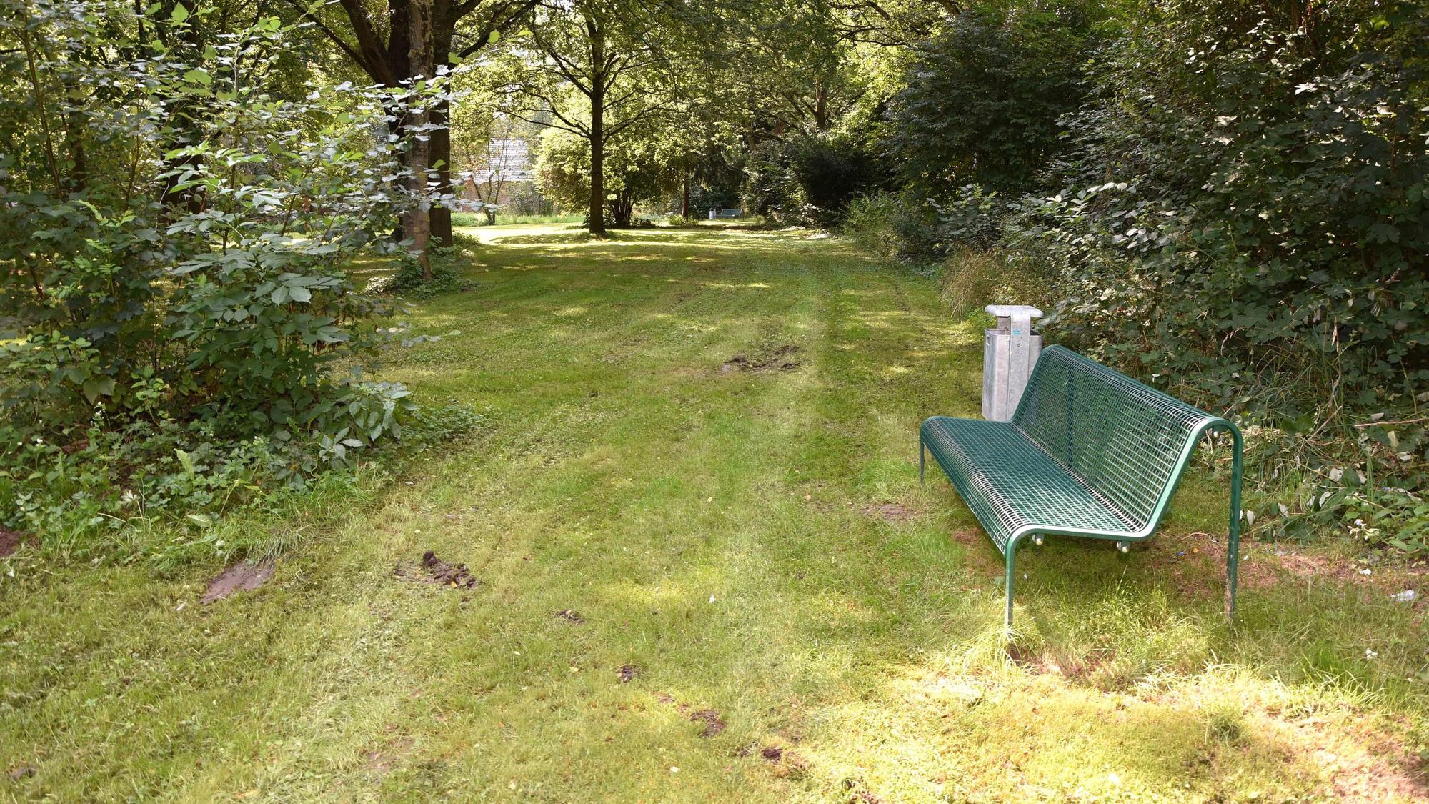 Aus dem Etat vom vergangenen Jahr hat der Verein Bürger-Mitwirkung im Park hinter der Burg drei Bänke und Müllbehälter aufgestellt.