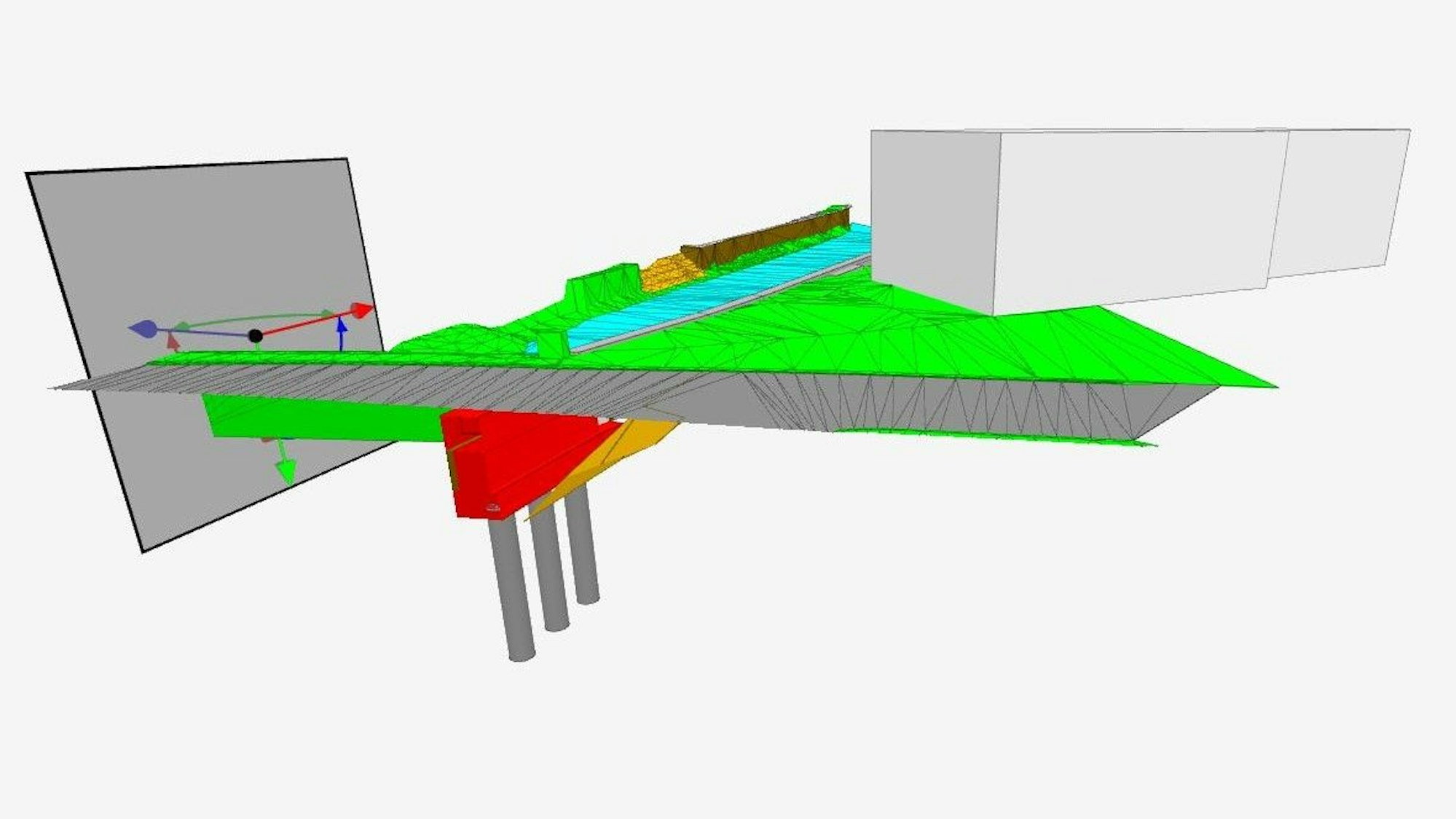 Ein erstes 3D-Modell der Brücke am Markt in Schleiden ist zu sehen.