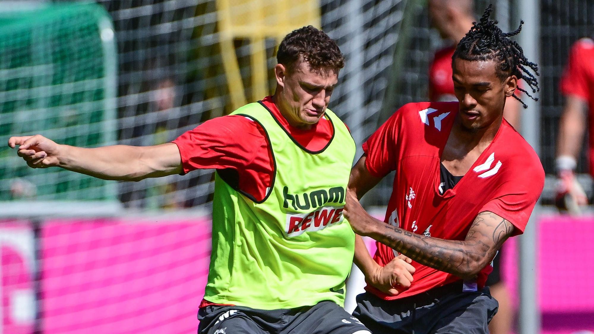 Eric Martel (l.) kehrt in die FC-Startelf zurück, in der Damion Downs (r.) bleiben darf.