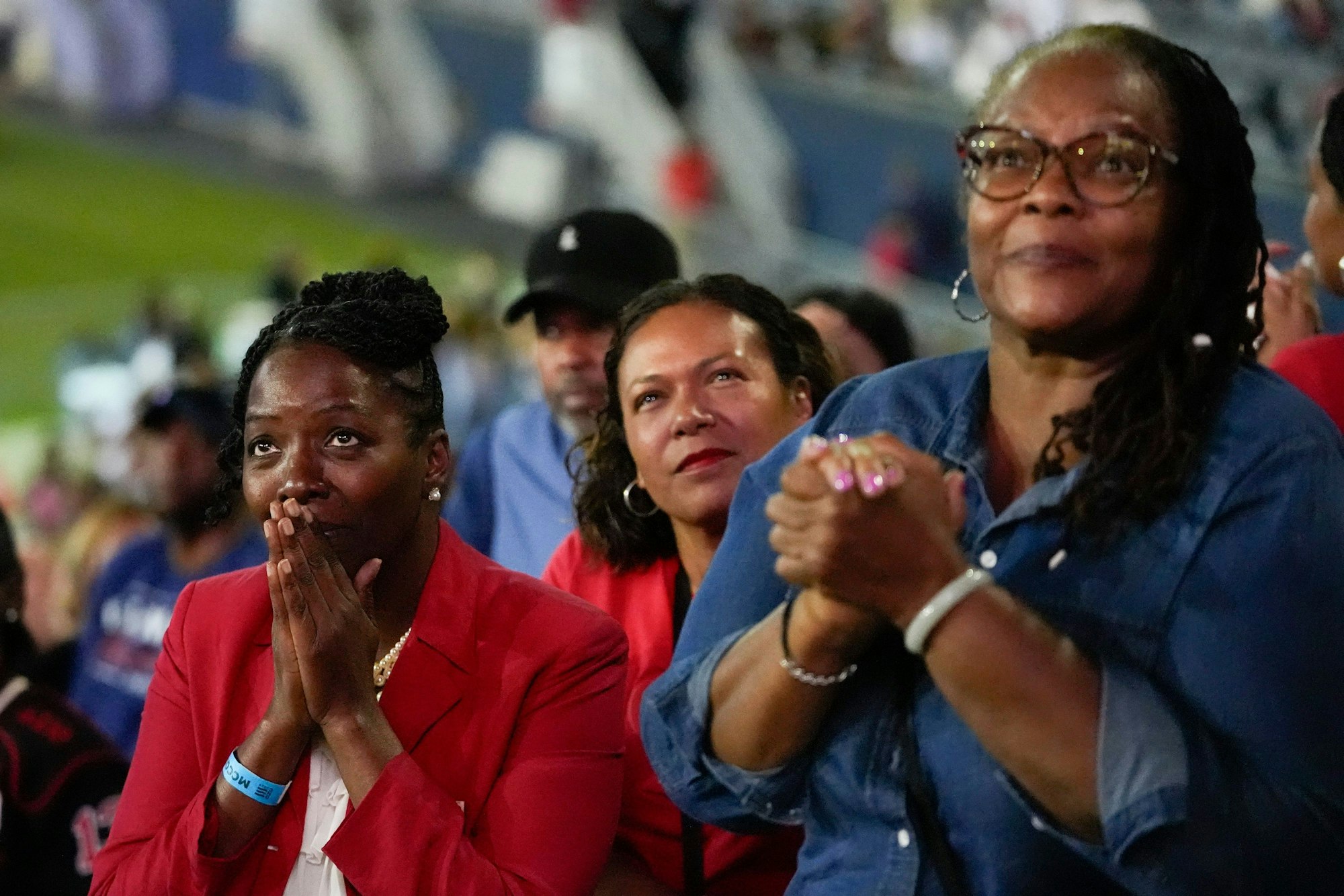 Anhänger auf dem Parteitag der Demokraten:
