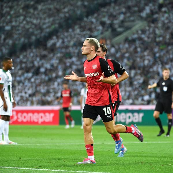 Doppelpacker: Florian Wirtz war bei Leverkusens 3:2 bei Borussia Mönchengladbach der entscheidende Spieler.