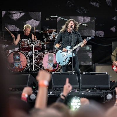 Die Foo Fighters, hier bei einem Auftritt in Roskilde, wollen sich nicht von Donald Trump vereinnahmen lassen.