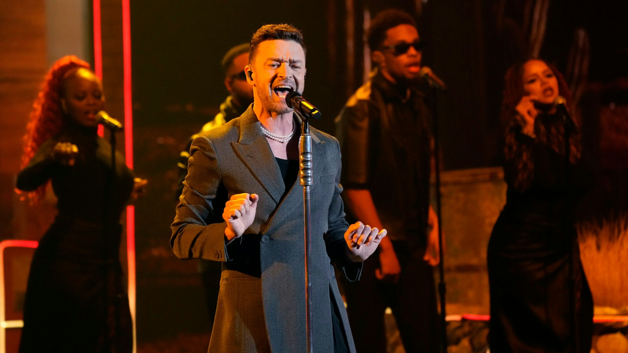 In Köln wollte Justin Timberlake sich nicht fotografieren lassen. Dieses Foto entstand bei den iHeartRadio Music Awards im Dolby Theatre in Los Angeles im April.