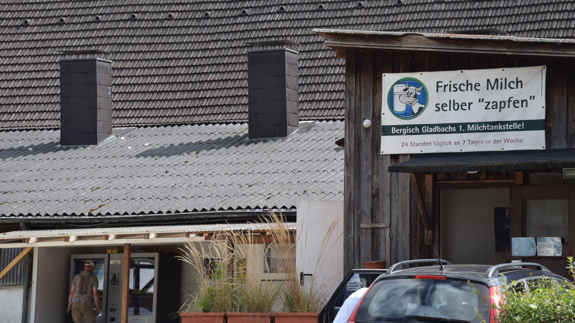 Die Milchtankstelle Gut Lerbach.