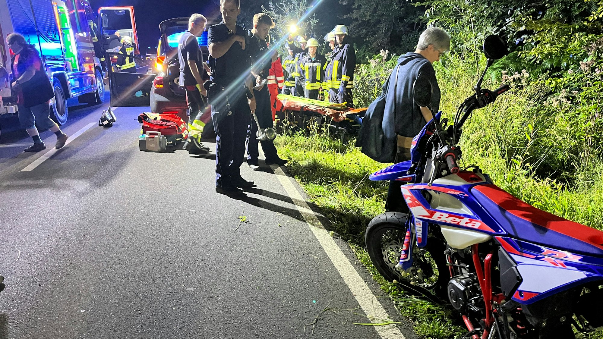 Feuerwehr, Rettungsdienst, Polizei und Notarzt waren im Einsatz.