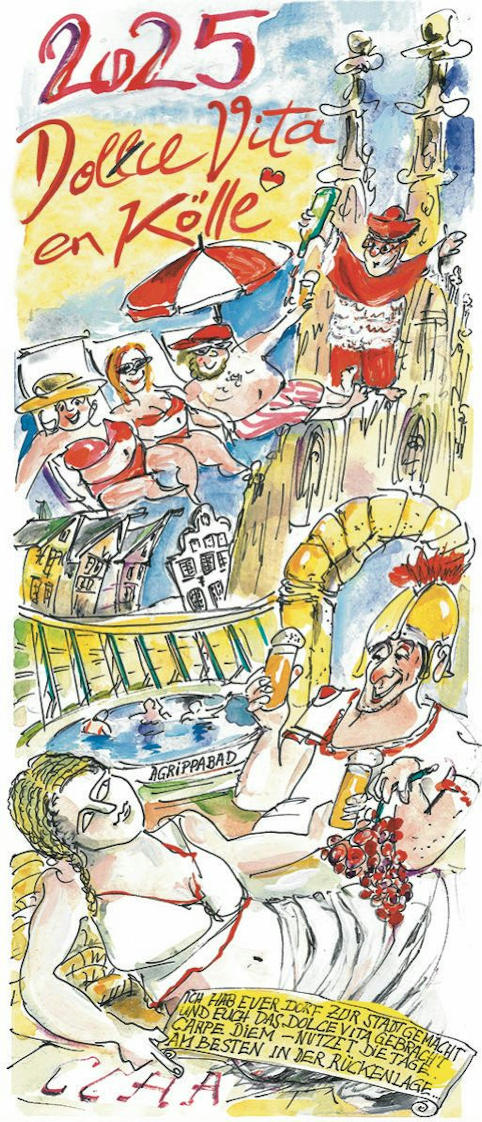 Das Titelbild des neuen Köln-Kalenders von Gerda Laufenberg