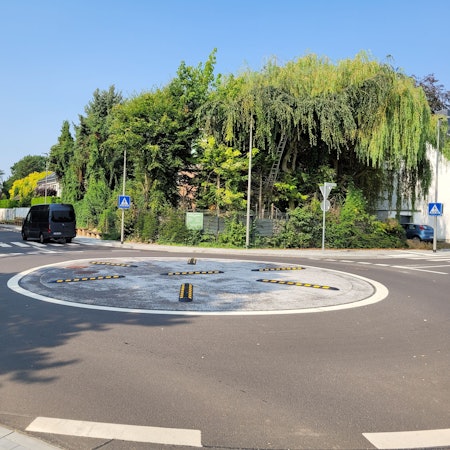 Ein Kreisverkehr.