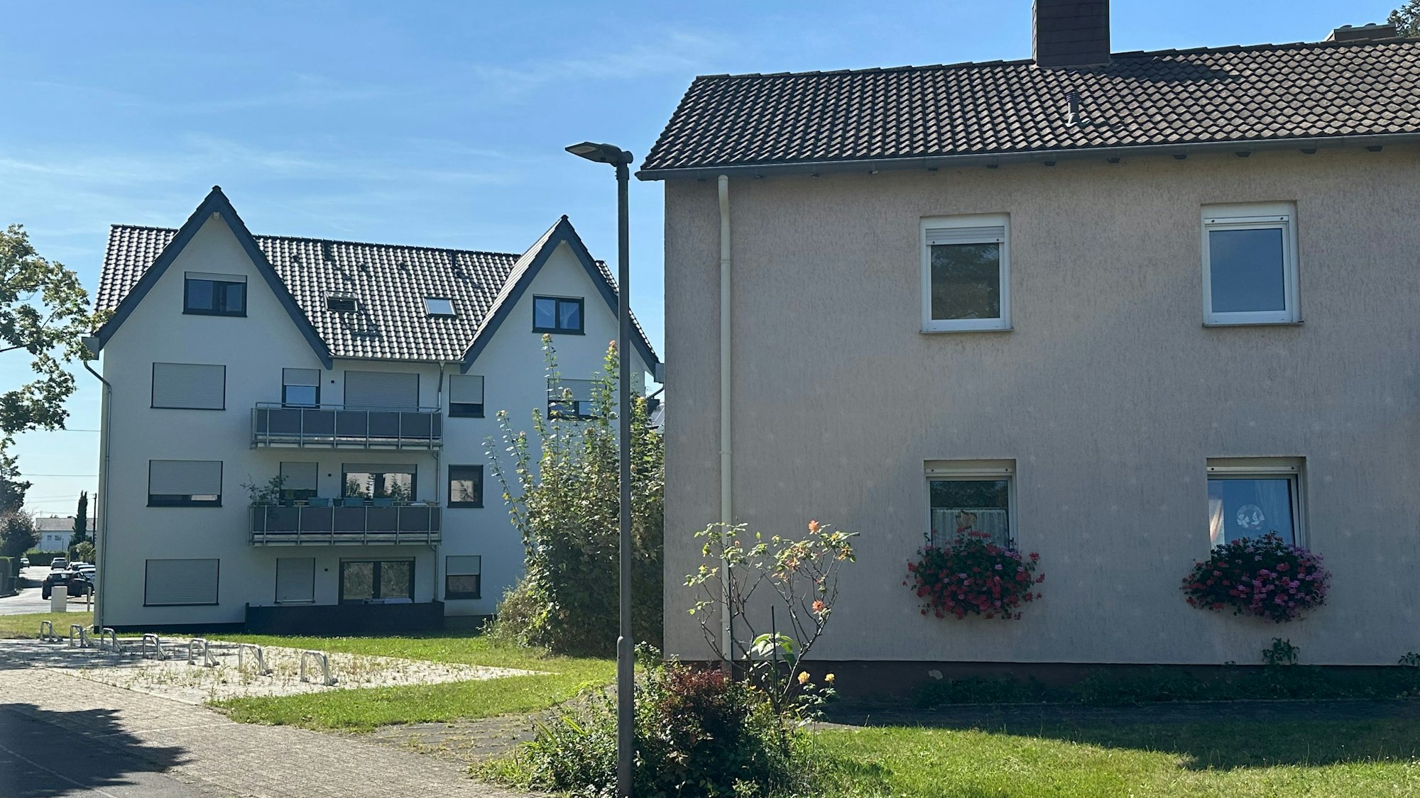 An der Hammstraße werden die bestehenden Häuser abgerissen und durch moderne Gebäude ersetzt.