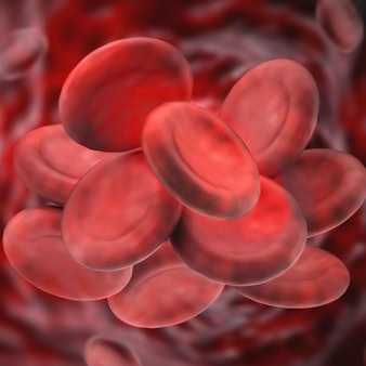 Ilustration von roten Blutzellen