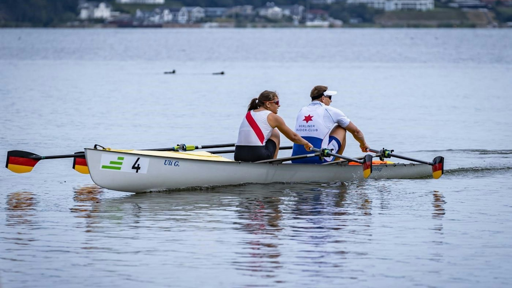 Ruderin Annika Steinau im Einsatz.
