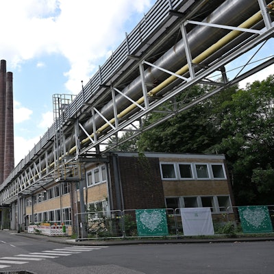 Das Foto zeigt das Zanders-Gelände in Bergisch Gladbach