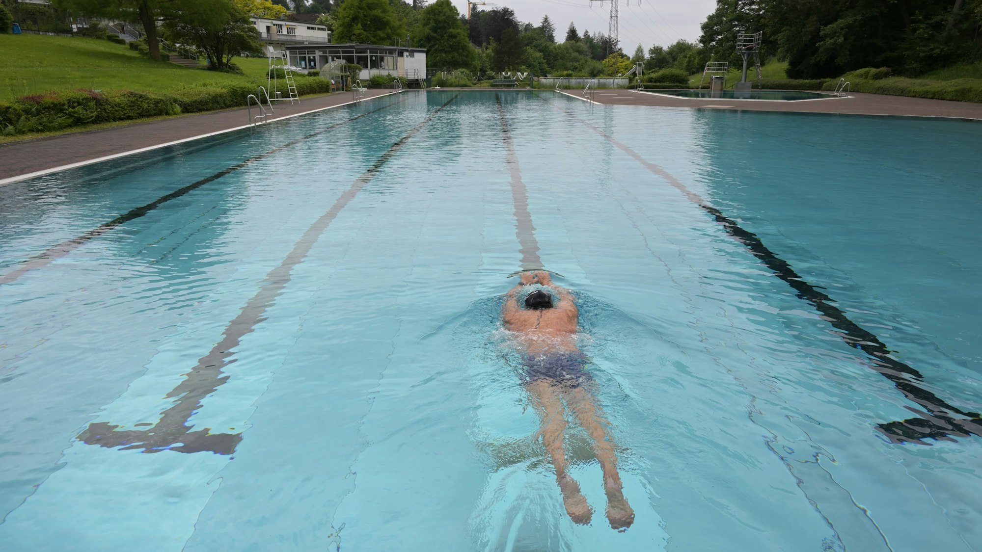 Im Freibad Milchorntal hat der letzte Schwimmer seine Bahnen gezogen - das Bad hat geschlossen