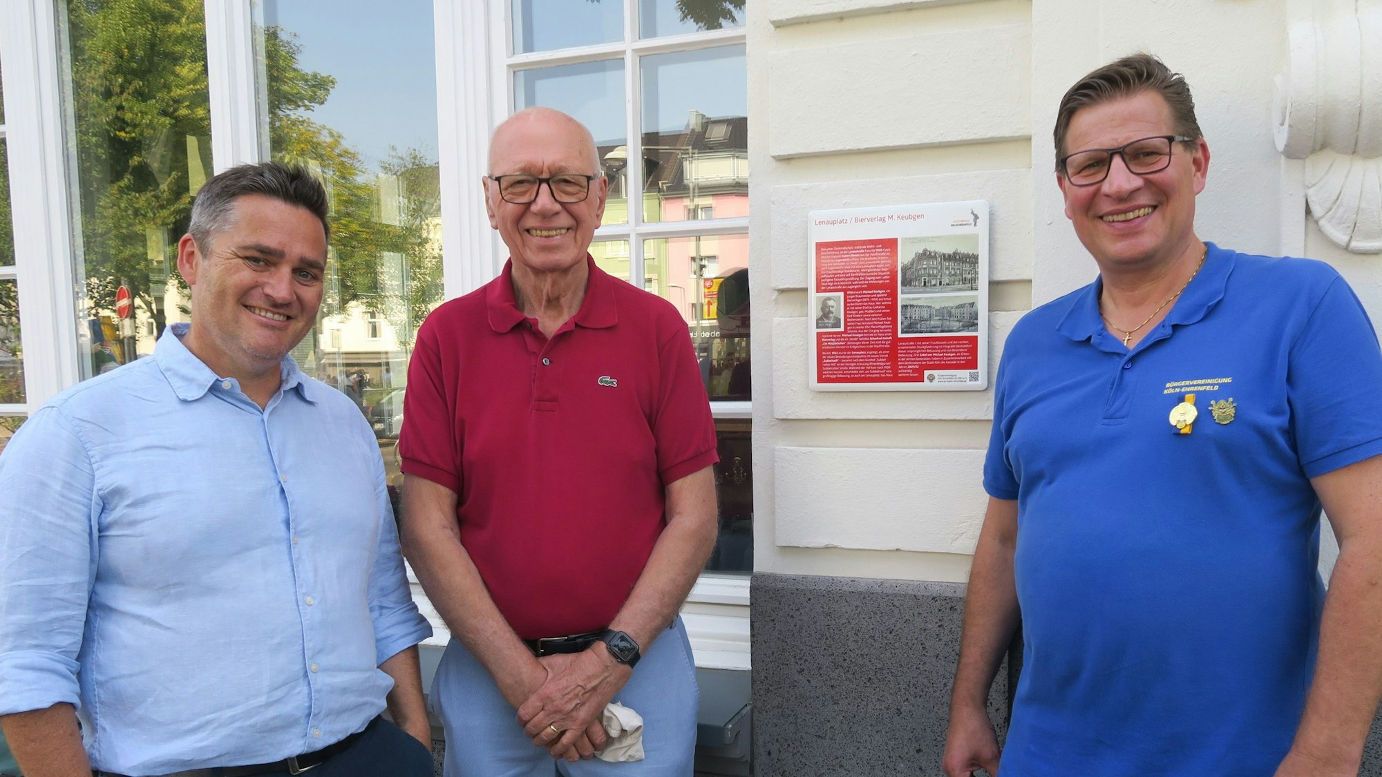 Zur Vorstellung der ersten Station trafen sich Volker Spelthann, Karl-Richard Bloch und Dieter Brühl (v.l.)