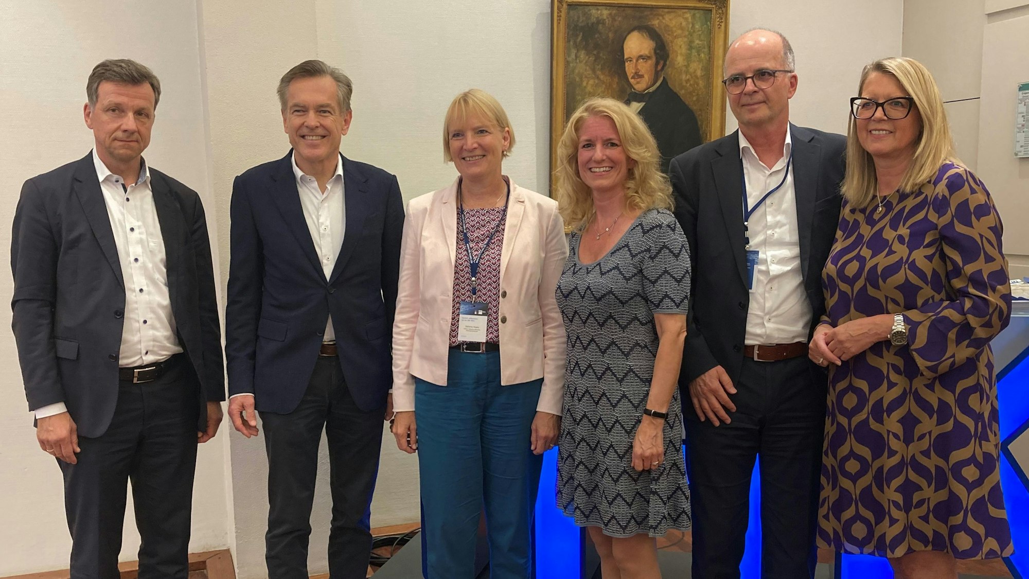 Dialogforum Ost-West-Achse: Ascan Egerer, Uwe Vetterlein, Stefanie Haaks, Nicole Grünewald, Markus Greitemann und Andrea Blome.