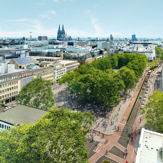 Visualisierung Neumarkt bei einer Tunnellösung