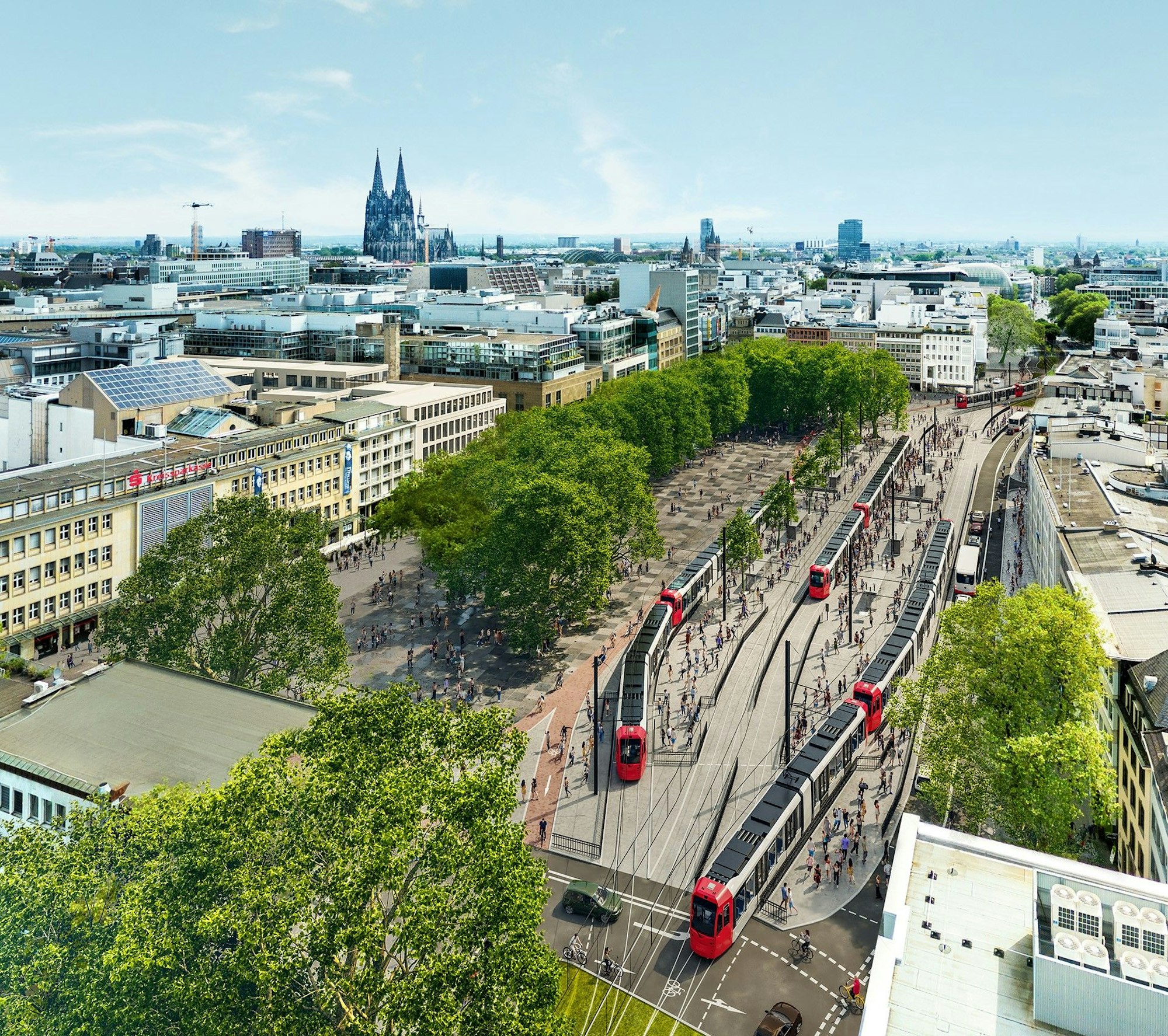 Visualisierung Neumarkt bei oberirdischen Ausbau