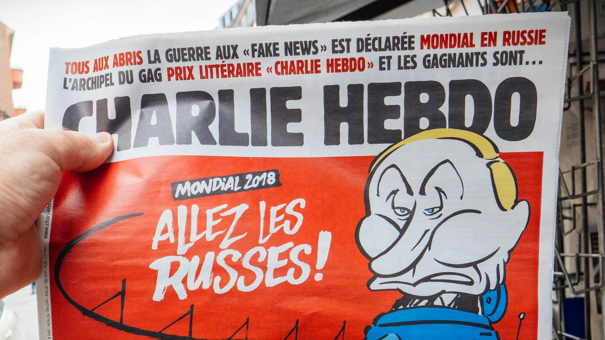 Die französische Satirezeitschrift hat mit einer Karikatur für große Wut in Frankreich gesorgt. (Archivbild)