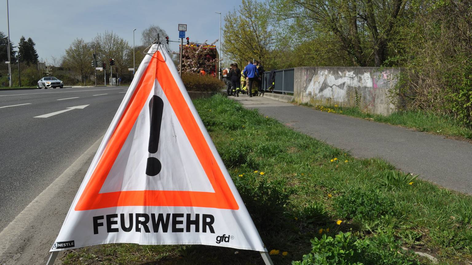 Feuerwehreinsatz in Meckenheim.