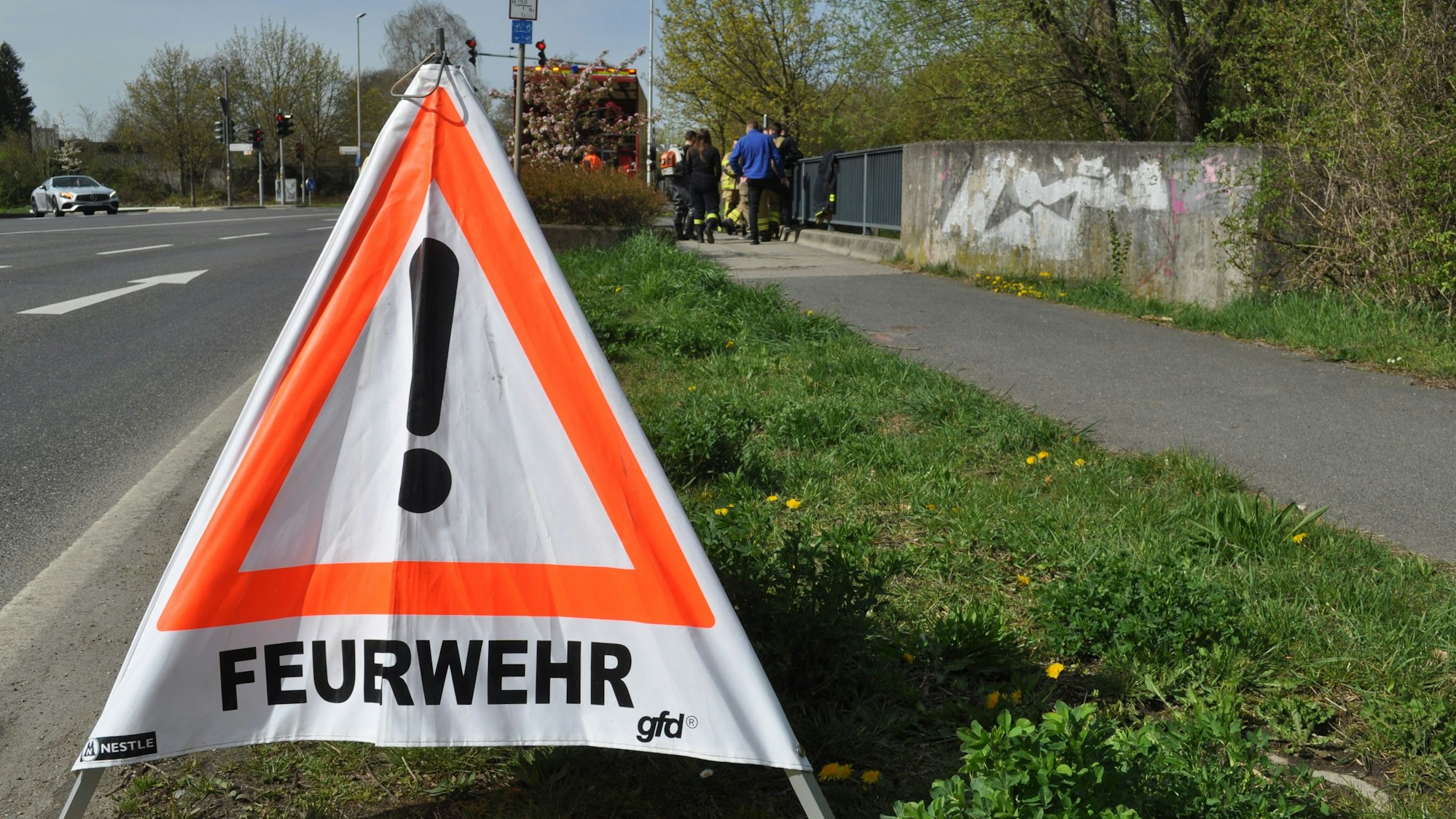 Feuerwehreinsatz in Meckenheim.