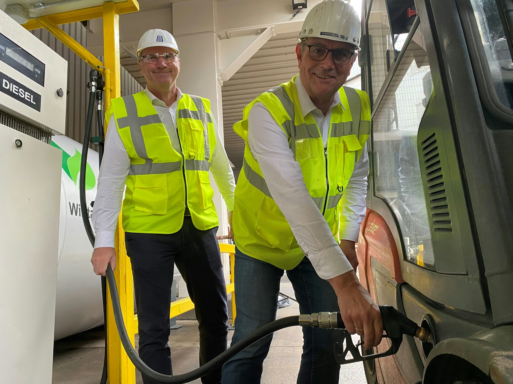 Zu sehen sind Matthias Pampus-Meder und Thomas Friedrich.