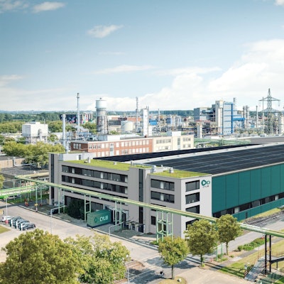 Ein Entwurf zeigt das Batterie-Recycling-Center im Chempark Dormagen.