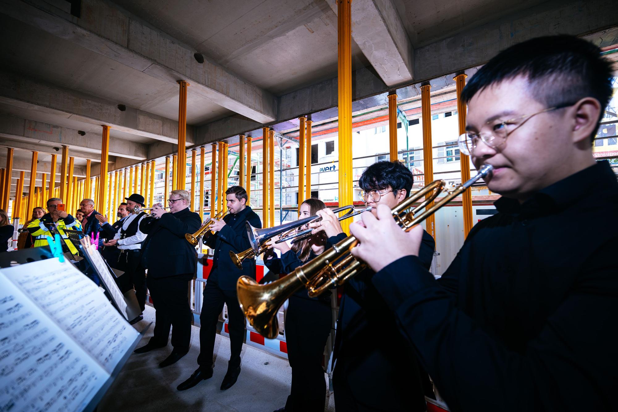 Richtfest - Hochmusikhochschule - Dagobertstr