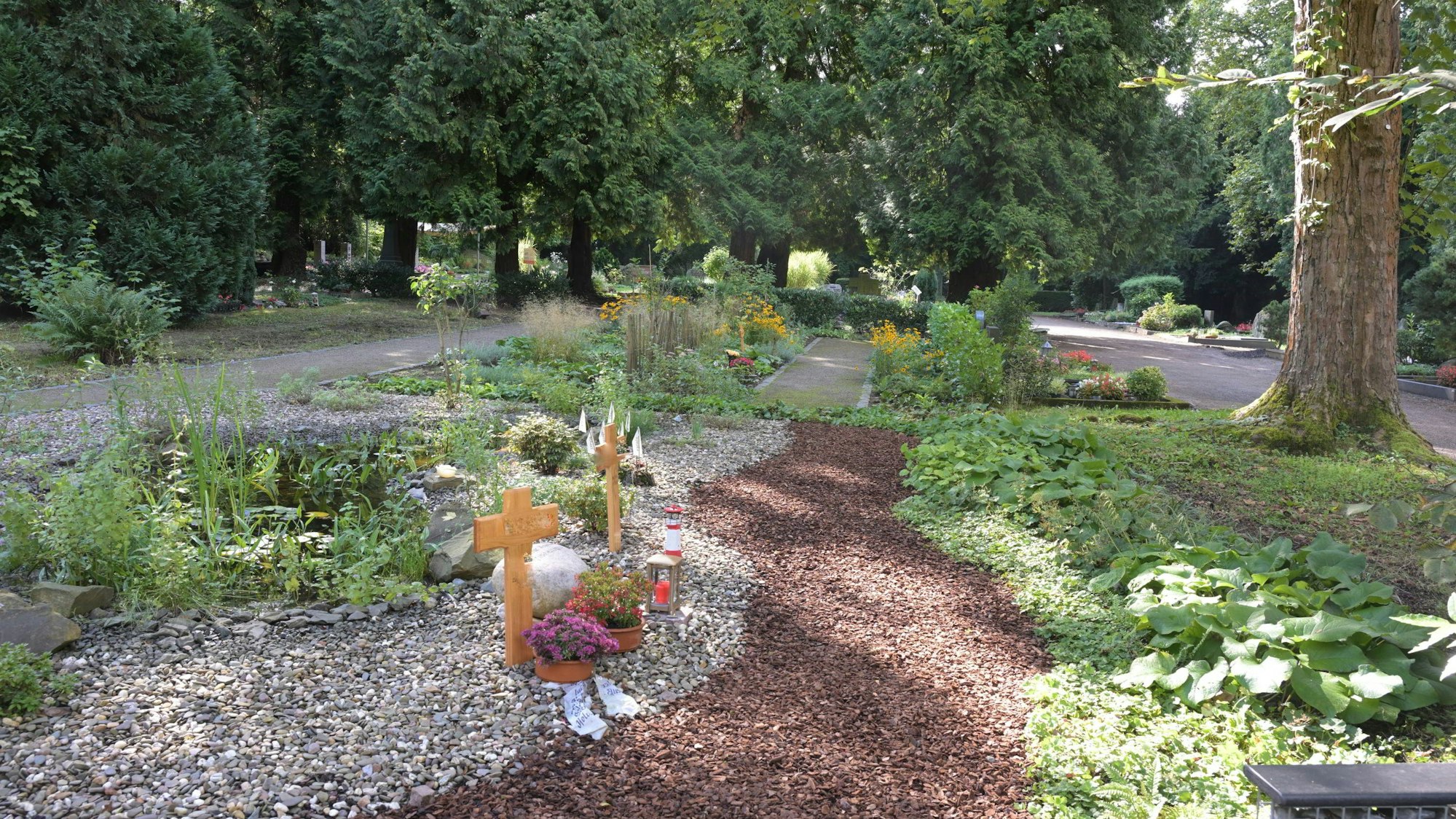 Das Foto zeigt den Evangelischen Friedhof am Quirlsberg