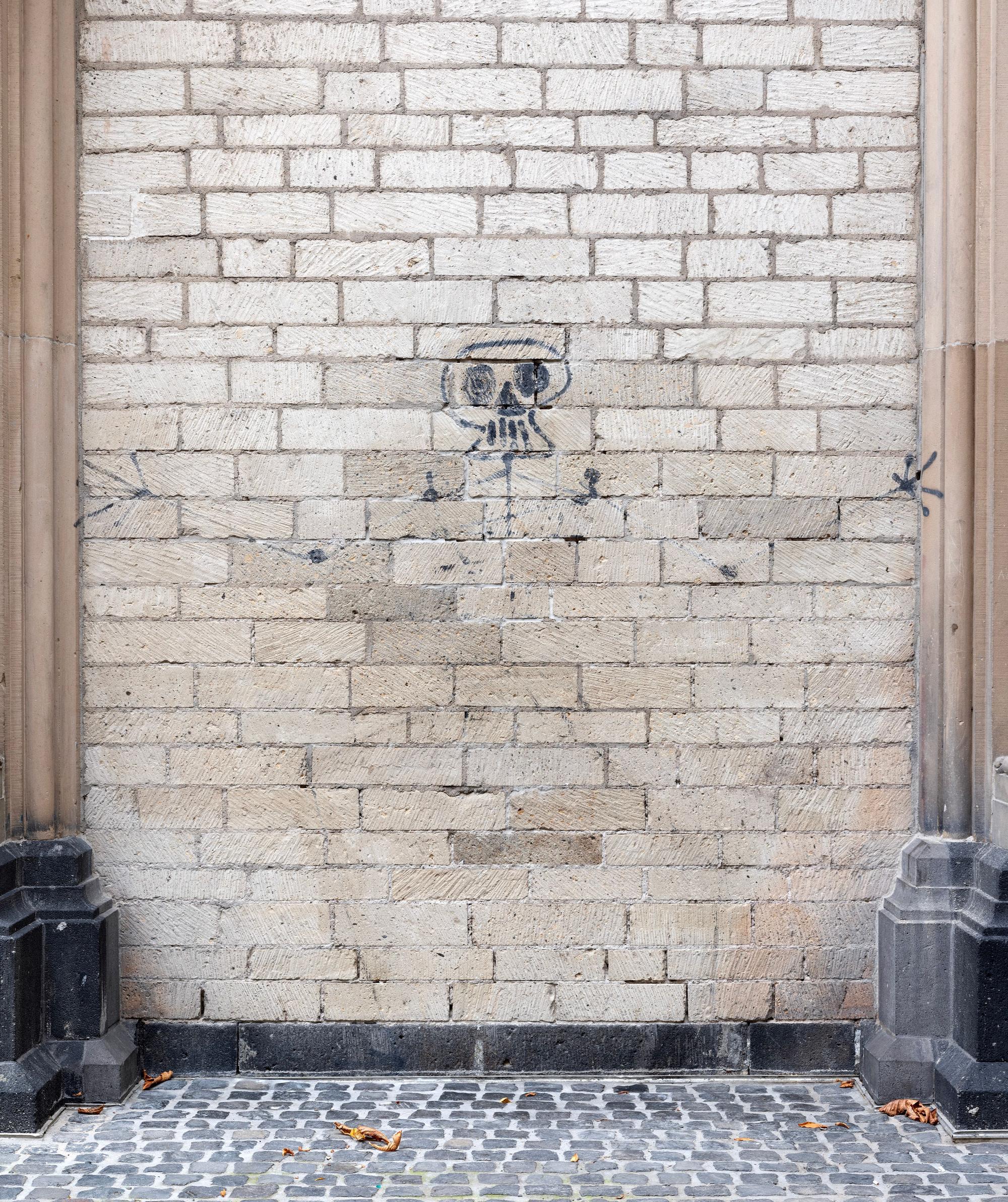 Zerstörtes Graffiti