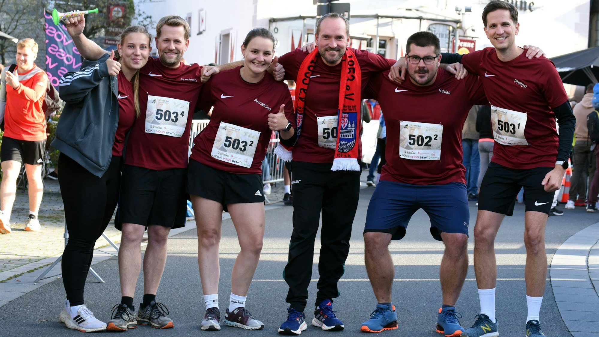 Bild von zwei Läuferstaffeln