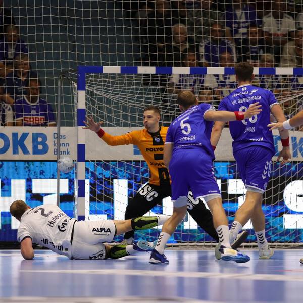 Zu sehen ist eine Szene aus dem Handball