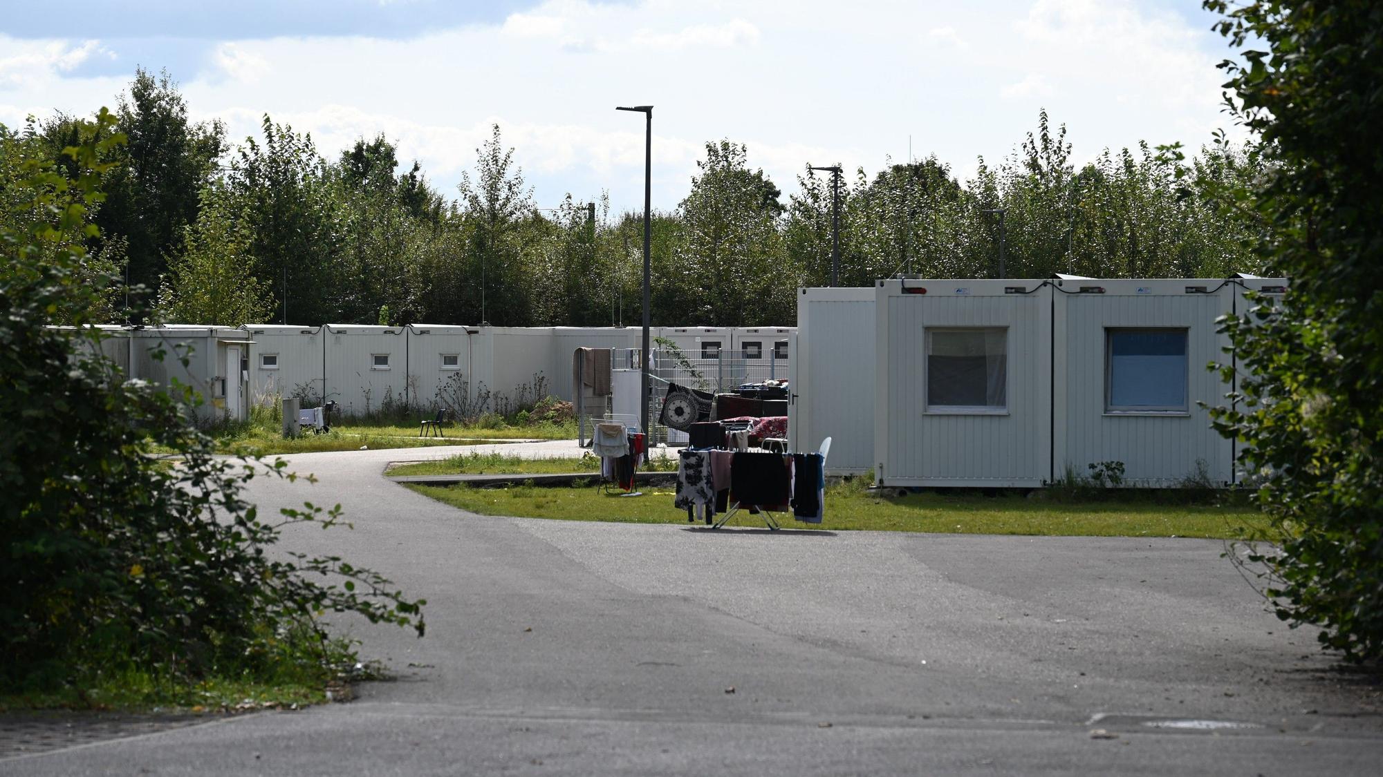Auf dem Foto sind die Container-Wohnungen der Geflüchteten-Unterkunft in Kerpen-Sindorf zu sehen.