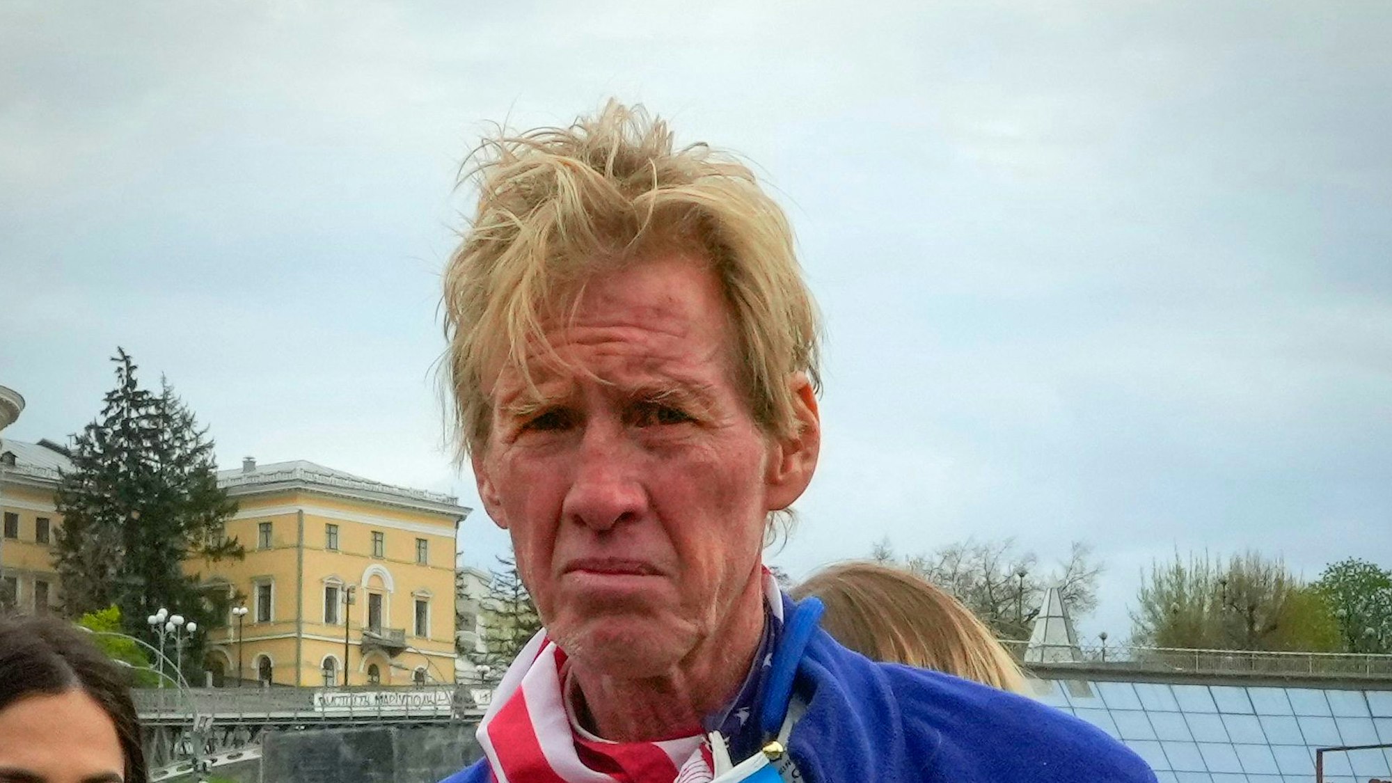 Bereit gegen Russland zu kämpfen: Ryan Wesley Routh demonstrierte 2022 in Kiew.