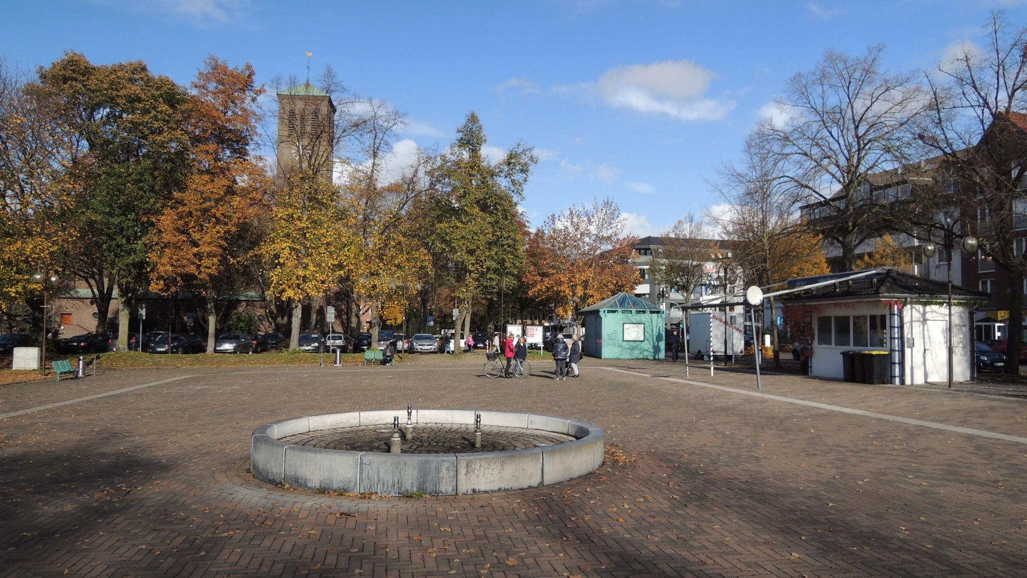 Kerpener Tristesse: Ähnlich trostlos wie um den Friedrich-Ebert-Platz in Horrem ist es um die Finanzen der Kolpingstadt bestellt.