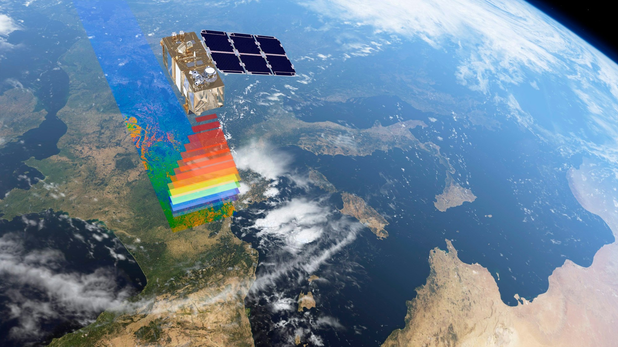 Die neue Sentinel-2-Mission kombiniert hochauflösende und neuartige multispektrale Fähigkeiten, eine Schwadenbreite von 290 km und häufige Wiederholungsaufnahmen und bietet damit Ansichten der sich verändernden Landschaften der Erde in noch nie dagewesener Detailtreue.