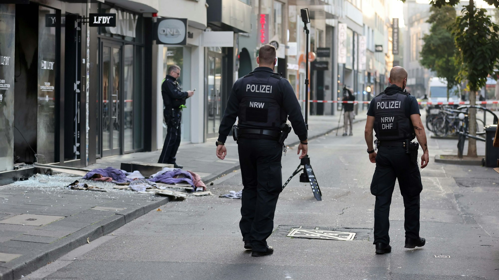 Explosion in Geschäft an der Ehrenstraße