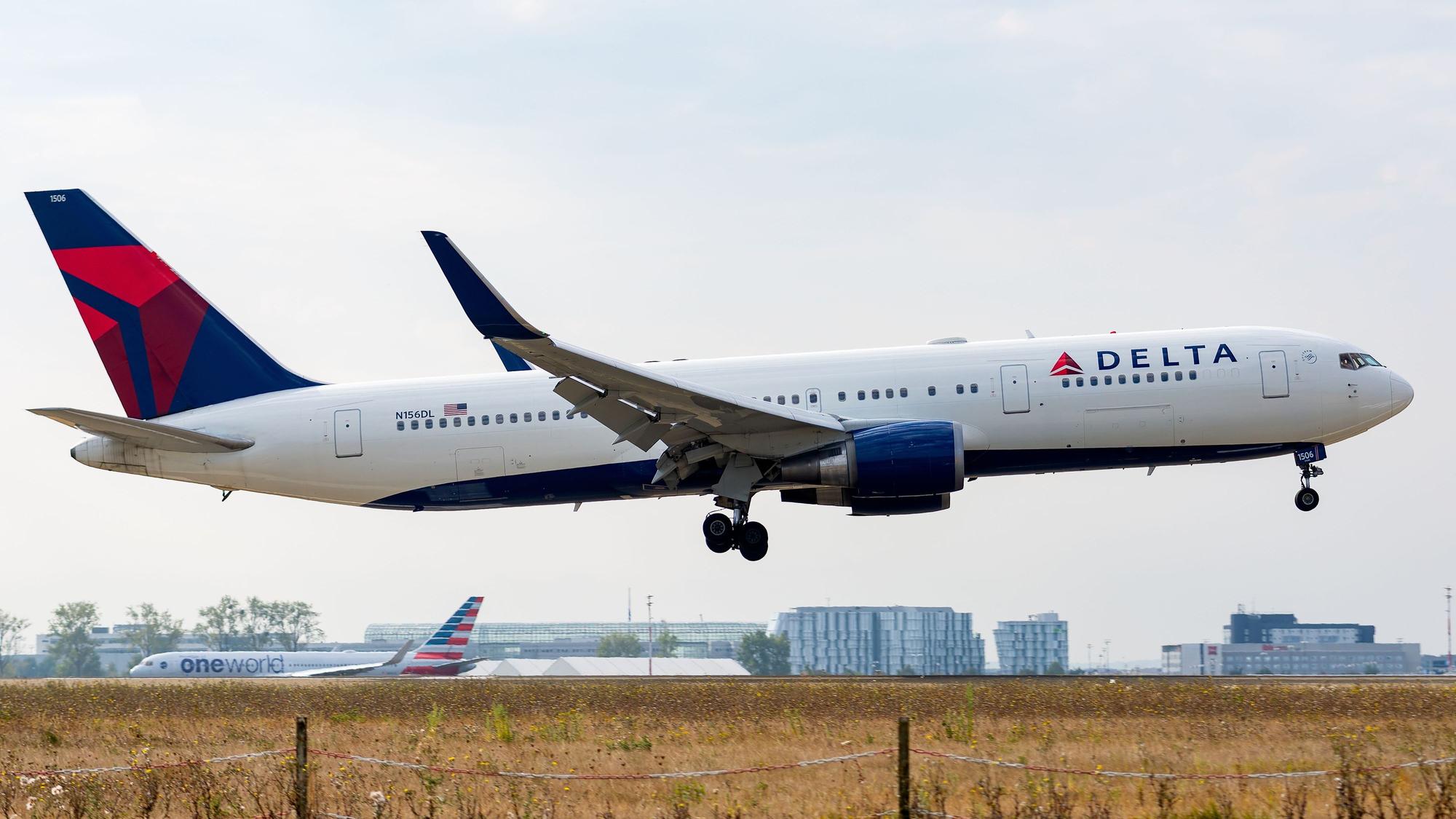 Eine Boeing von Delta Air Lines in Salt Lake City